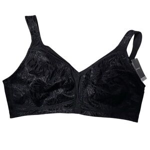 DEYLLO black Wirefree full figure full bust 42DDD bra NWT